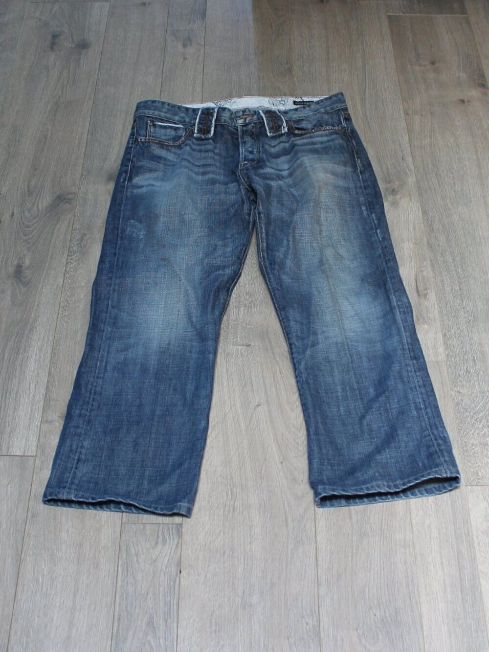 Vintage Made in USA Guess Premium 100% Cotton Jeans Size 34 Y2K